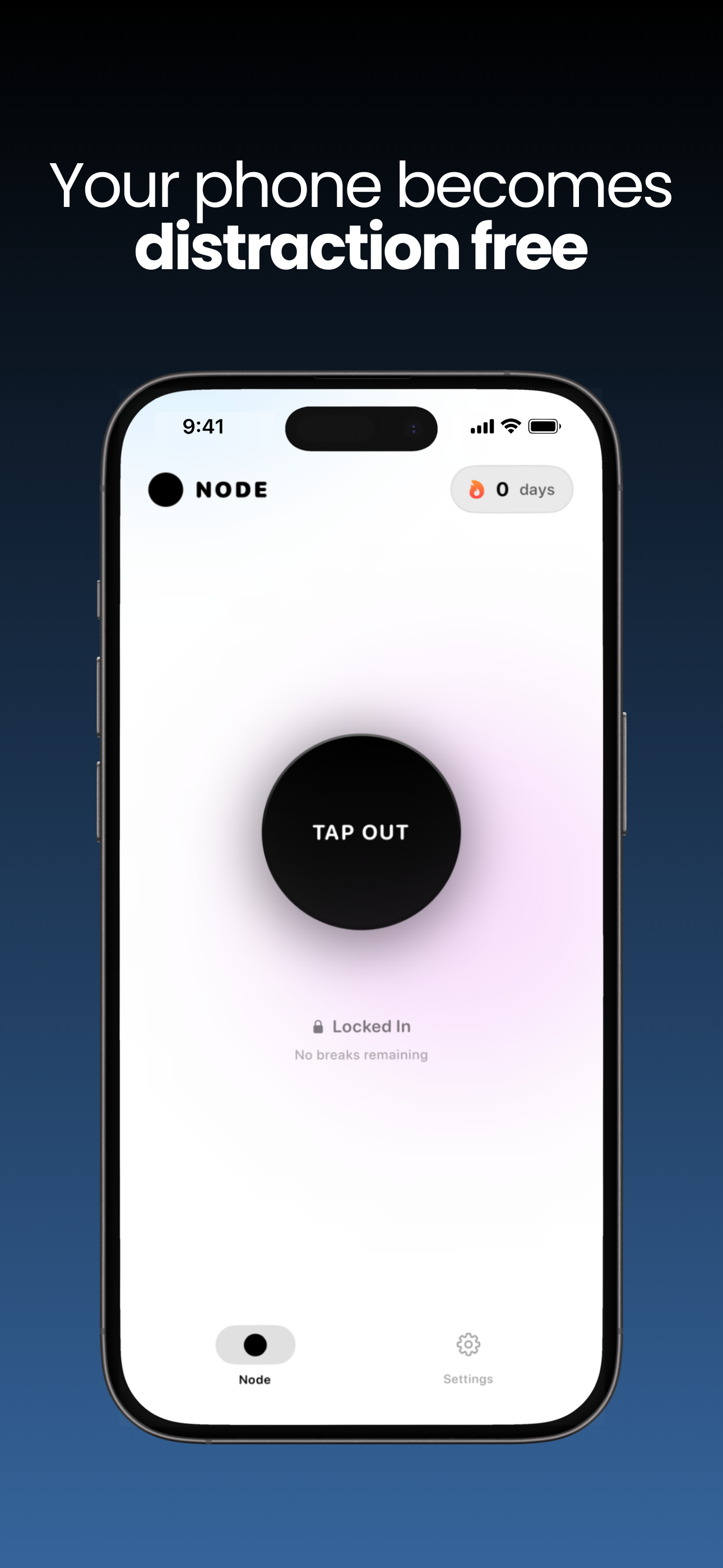 Your phone becomes distraction free
